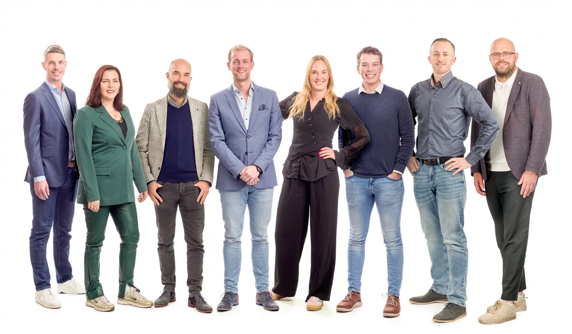 Het team van Provison, 8 experts